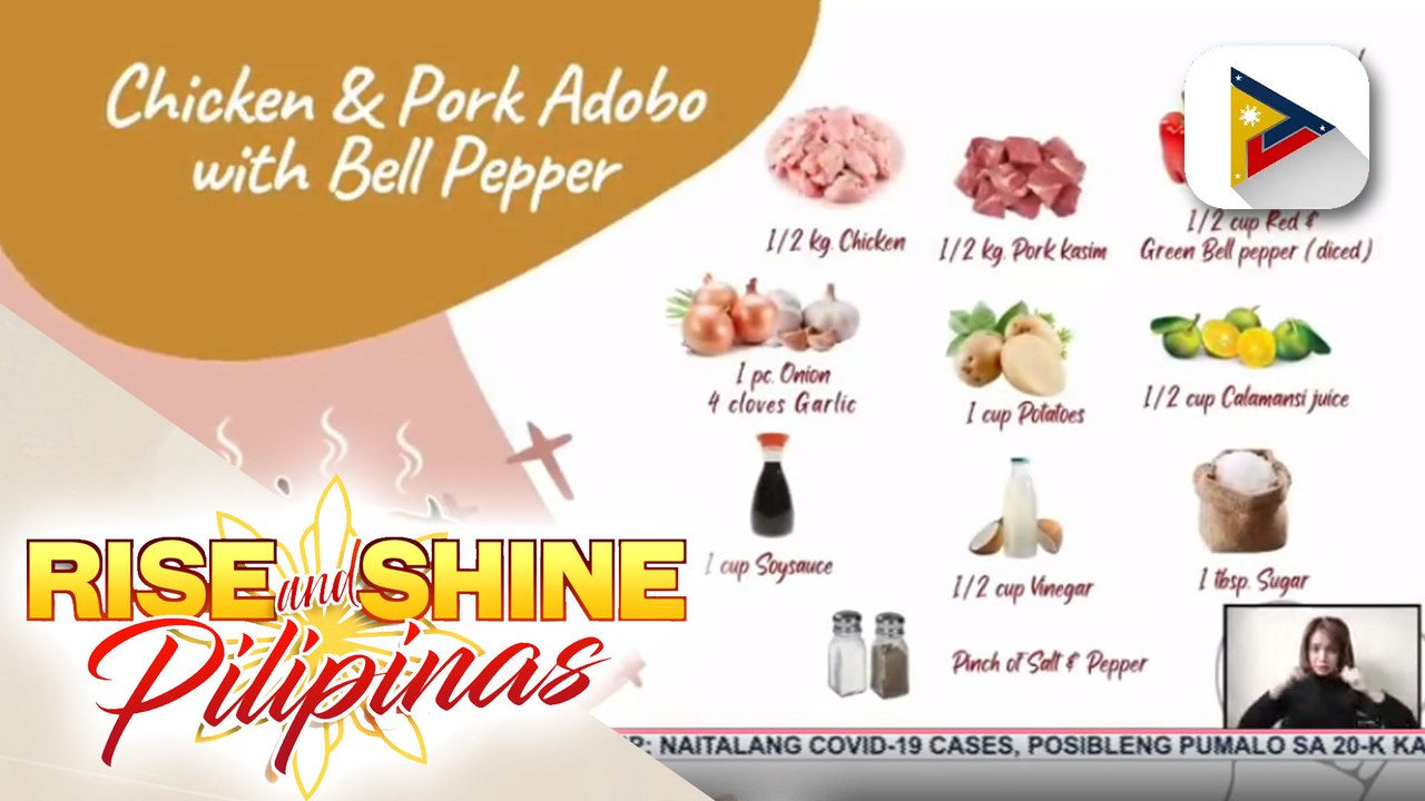 SARAP PINOY | Chicken and Pork Adobo with bell pepper