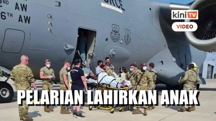 Pelarian Afghanistan melahirkan anak di pesawat pemindahan AS