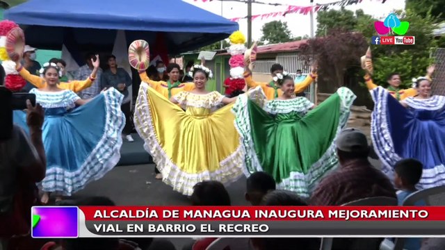 Alcaldía de Managua inaugura mejoramiento vial en el barrio El Recreo