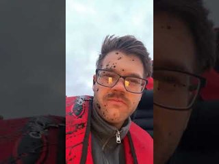 Fishing Net Doesn't Stop Octopus Ink