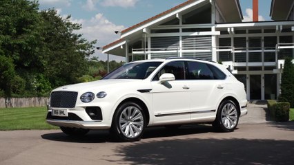 The new Bentley Bentayga Hybrid Exterior Design in Ghost White