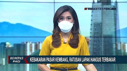 200 Lapak Penjual di Pasar Kembang Surabaya Ludes Terbakar