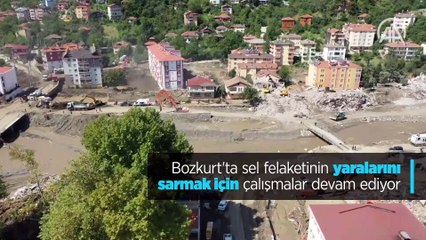 Bozkurt'ta sel felaketinin yaralarını sarmak için çalışmalar devam ediyor