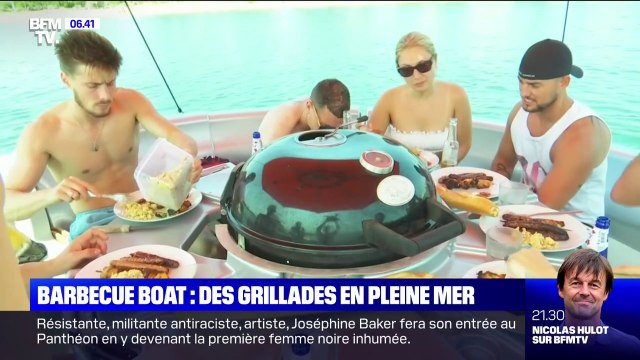 Vacances: le plaisir des grillades en pleine mer grâce au barbecue boat