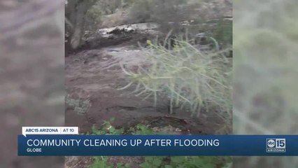 Globe community cleaning up after flooding