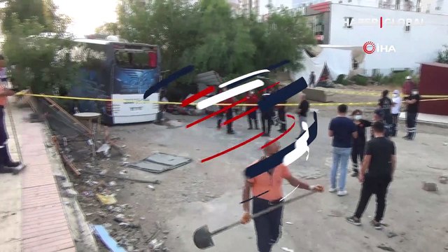 Mersin'de otobüs şarampole yuvarlandı: 33 yaralı