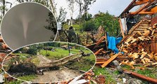 Çatılar uçtu, evler hasar gördü: O bölgeyi hortum, fırtına ve dolu vurdu!