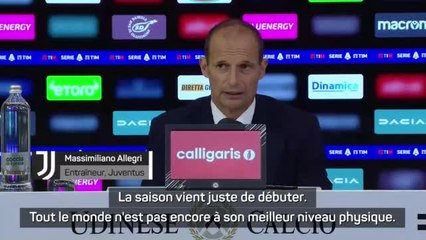 1ère j. - Allegri : "Ronaldo a prouvé qu'il était très fiable"