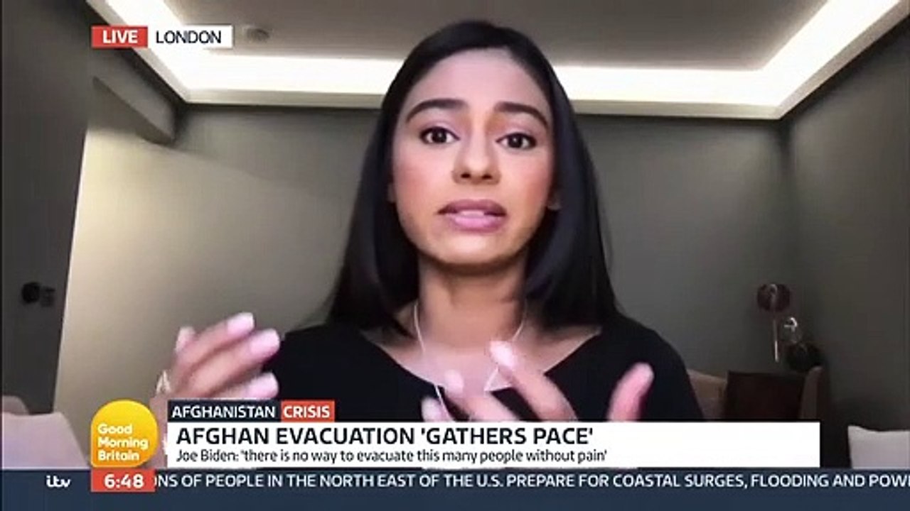 Good Morning Britain - Journalist Nelufar Hedayat speaks passionately about her own family in Afghanistan as she fears for their safety