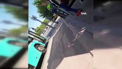 Otobüste maske takmayı reddeden kadın ortalığı birbirine kattı