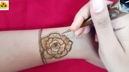 Back hand bridal floral intricate mehndi design - new uniqe stlye मेहदी design  - Habiba Mehndi Art