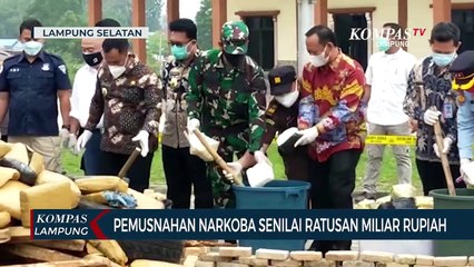 Pemusnahan Narkoba Senilai Ratusan Miliar Rupiah