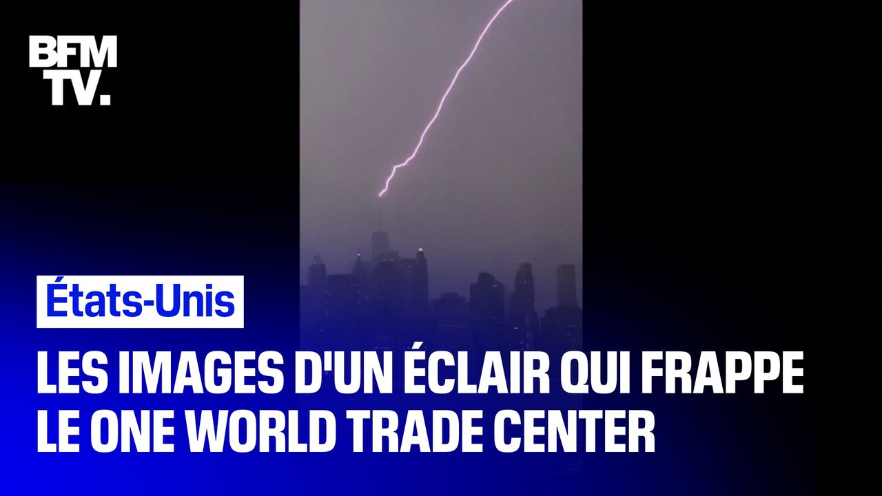 Tempête Henri: les images d'un éclair qui frapp...