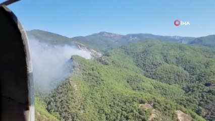 Kazdağları'ndaki yangına müdahale sürüyor