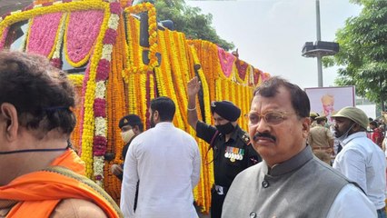 Former UP CM Kalyan Singh's last journey begins in Atrauli