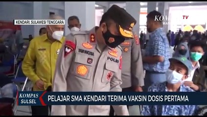 Pelajar Sma Kendari Terima Vaksin Dosis Pertama