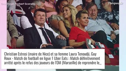 Christian Estrosi et Laura Tenoudji présents au "match de la honte" entre Nice et Marseille