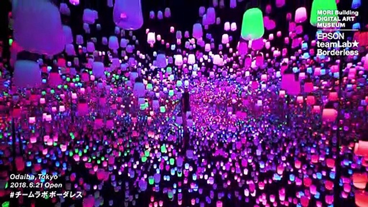 Museo Mori de arte digital, diseñado por el colectivo de arte teamLab