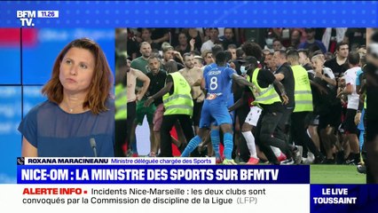 Interdictions de stades: La ministre des Sports "prête à rouvrir ce dossier" après les violences lors du match Nice-OM