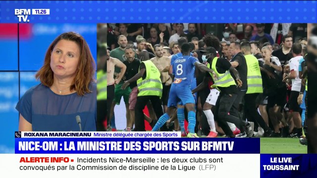 Interdictions de stades: La ministre des Sports prête à rouvrir ce dossier après les violences lors du match Nice-OM