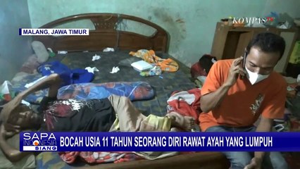 Sang Ibu Meninggal Dunia, Bocah 11 Tahun di Malang Harus Rawat Ayah yang Lumpuh Seorang Diri