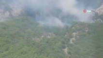 Son dakika haber... Kazdağları'ndaki yangına 7 helikopter bir uçakla müdahale ediliyor