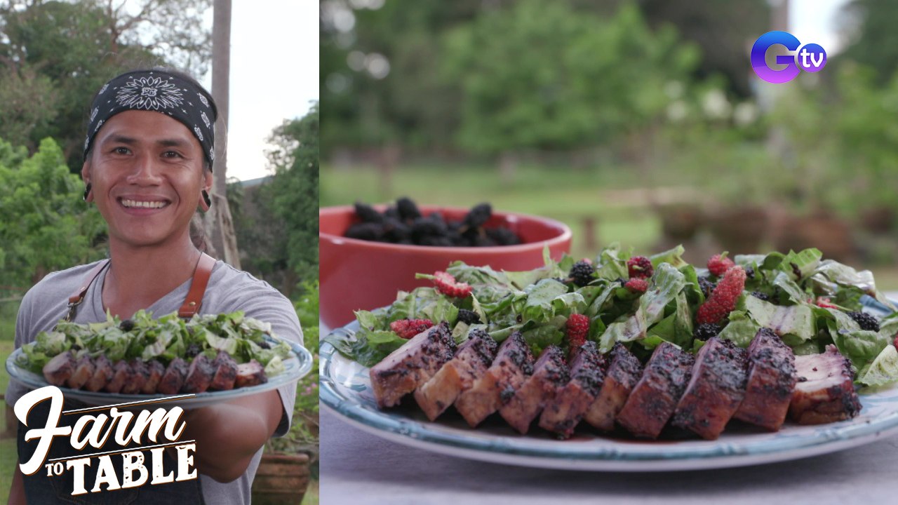 Farm To Table: Fruit Glazed Chops with Mulberry Salad for a balanced meal