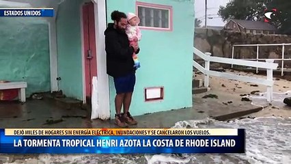 La tormenta tropical Henri azota la costa de Rhode Island