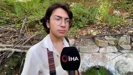 Görenleri şaşkına çeviren olay! 2 bin yıllık lahitten 150 yıldır su akıyor