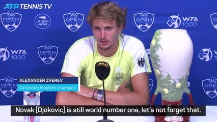 Cincy Masters champion Zverev believes 'tennis is in a good spot'