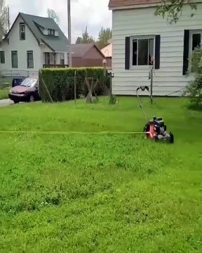 Quand on demande à un ingénieur de passer la tondeuse