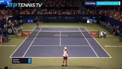 Murray beats lucky loser Rubin in straight sets