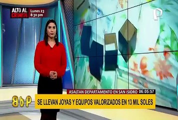 San Isidro: ingresan a vivienda y se llevan joyas y objetos valorizados en 13 mil soles