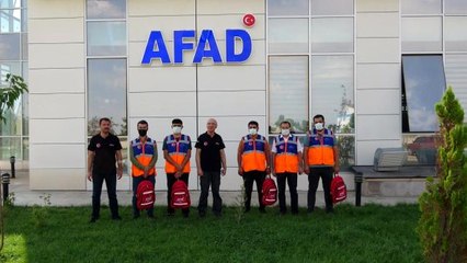 Bozkurt'taki sel felaketinde görev alan AFAD gönüllülerine teşekkür belgesi