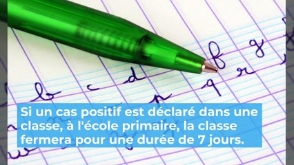 Le protocole sanitaire dans les écoles à la rentrée scolaire