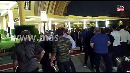 المعلم صبري نخنوخ ولؤي دعبس بعزاء حماة محمد رمضان