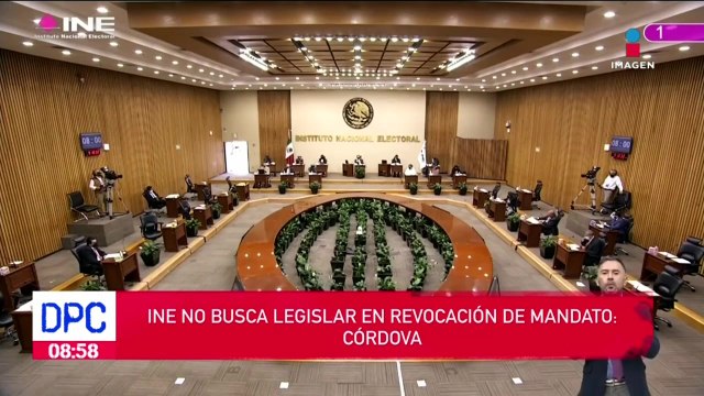 INE no busca legislar en revocación de mandato: Córdova