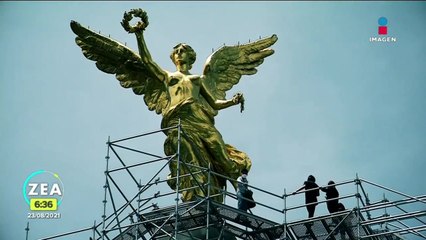 Así avanza la rehabilitación del Ángel de la Independencia tras daño el 19S