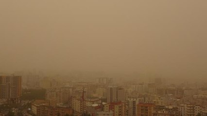 Mardin'de toz fırtınası