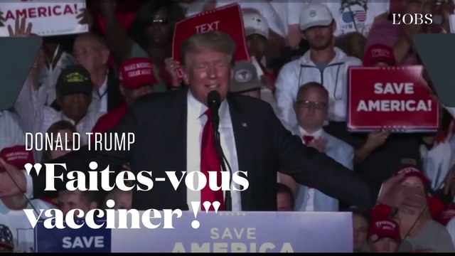 Donald Trump hué par ses supporters après les avoir encouragés à se faire vacciner