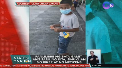 Panlilibre ng bata gamit ang sariling kita, sinuklian ng biker at ng netizens | SONA