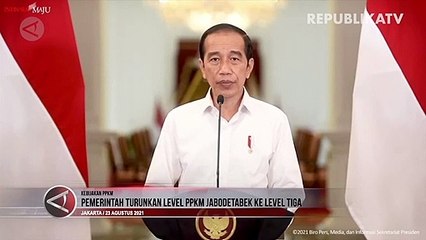 Pemerintah Turunkan PPKM Jabodetabek Menjadi Level 3