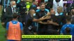 Sampaoli restrained by Marseille players after crowd trouble in Nice