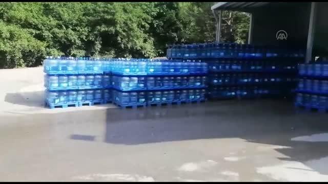 Şile'de mevzuata aykırı faaliyet gösterdiği tespit edilen su dolum tesisi mühürlendi