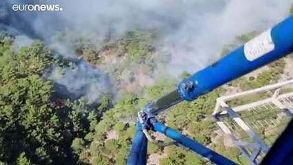 Kazdağları'nda çıkan orman yangınıyla mücadele sürüyor