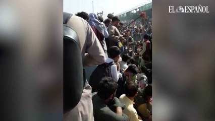 Caos en el aeropuerto de Kabul