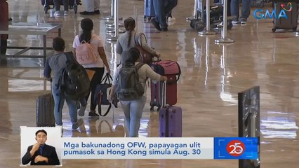 Mga bakunadong OFW, papayagan ulit pumasok sa Hong Kong simula Aug. 30 | Saksi