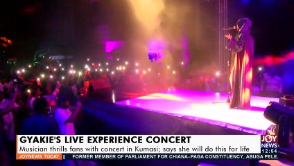 Gyakie’s Live Experience Concert: Musician thrill fans with concert in Kumasi - Joy Showbiz (23-8-21)