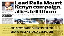 The News Brief: Silent push for Uhuru to lead Raila campaigns