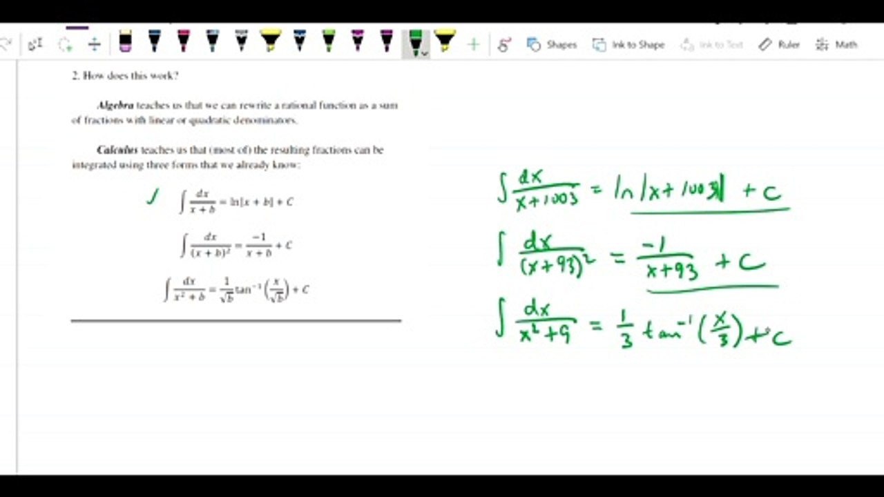 Partial fractions - explanation of topic